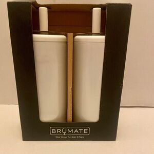 BrüMate Glitter White 12 oz Straw Tumbler Pack